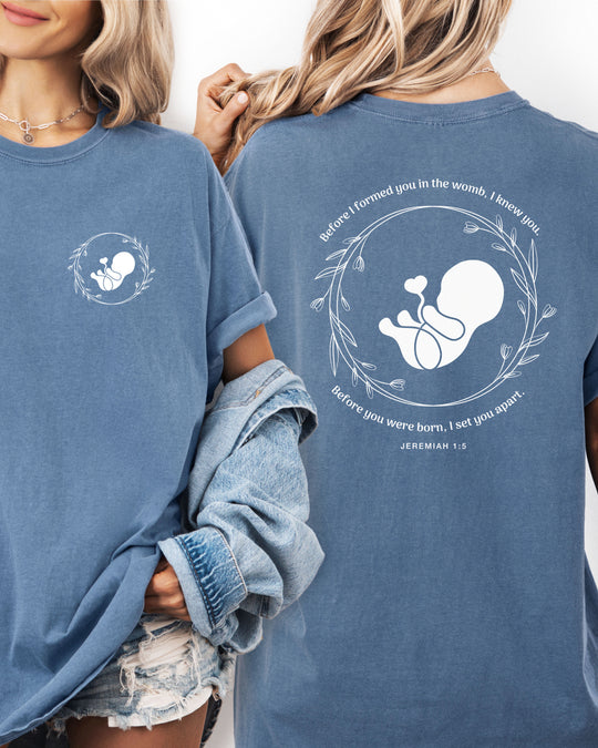 Jeremiah 1:5 Womens T-shirt (heavy weight)