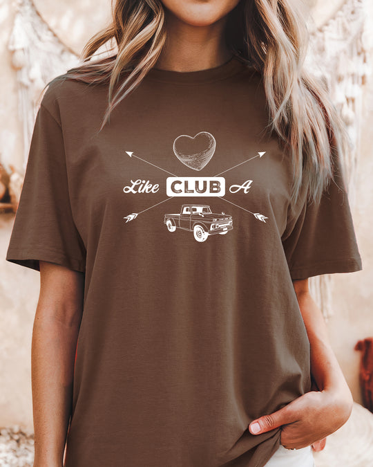 Heart like a Truck Womens T-shirt (heavy weight)
