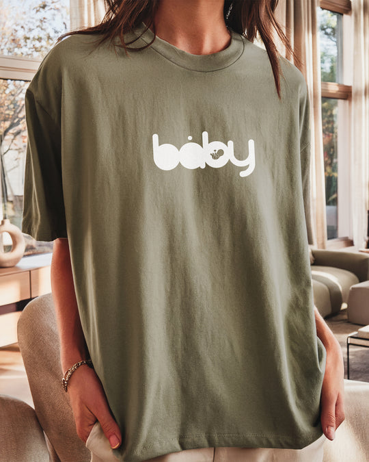 Baby logo Womens T-shirt (heavy weight)
