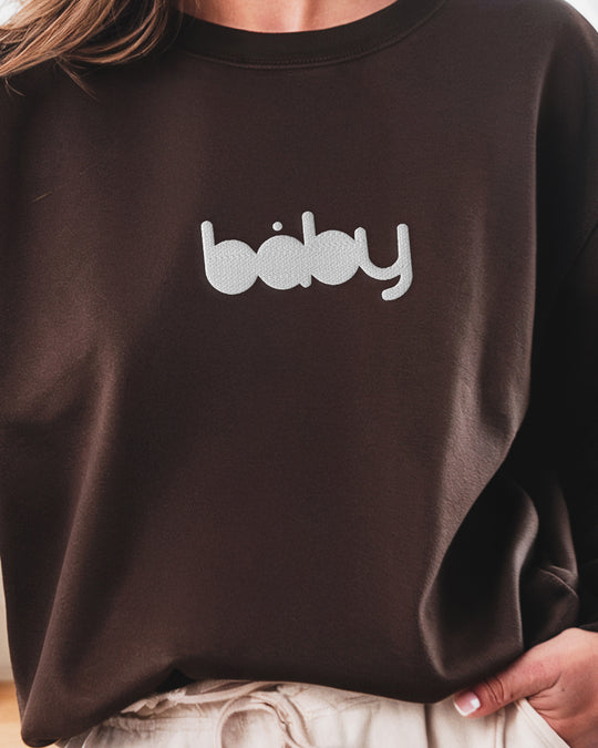 Baby Logo Embroidered Womens Sweatshirt