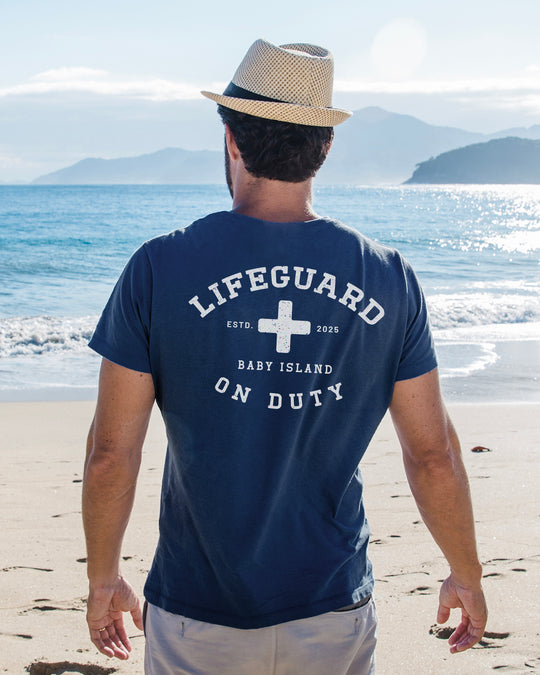 Lifeguard On Duty Mens T-shirt (heavy weight)
