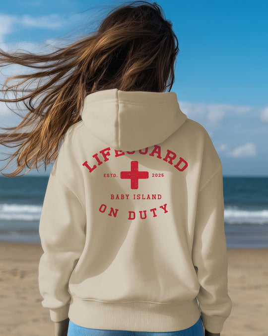 Lifeguard On Duty Womens Premium Pullover Hoodie